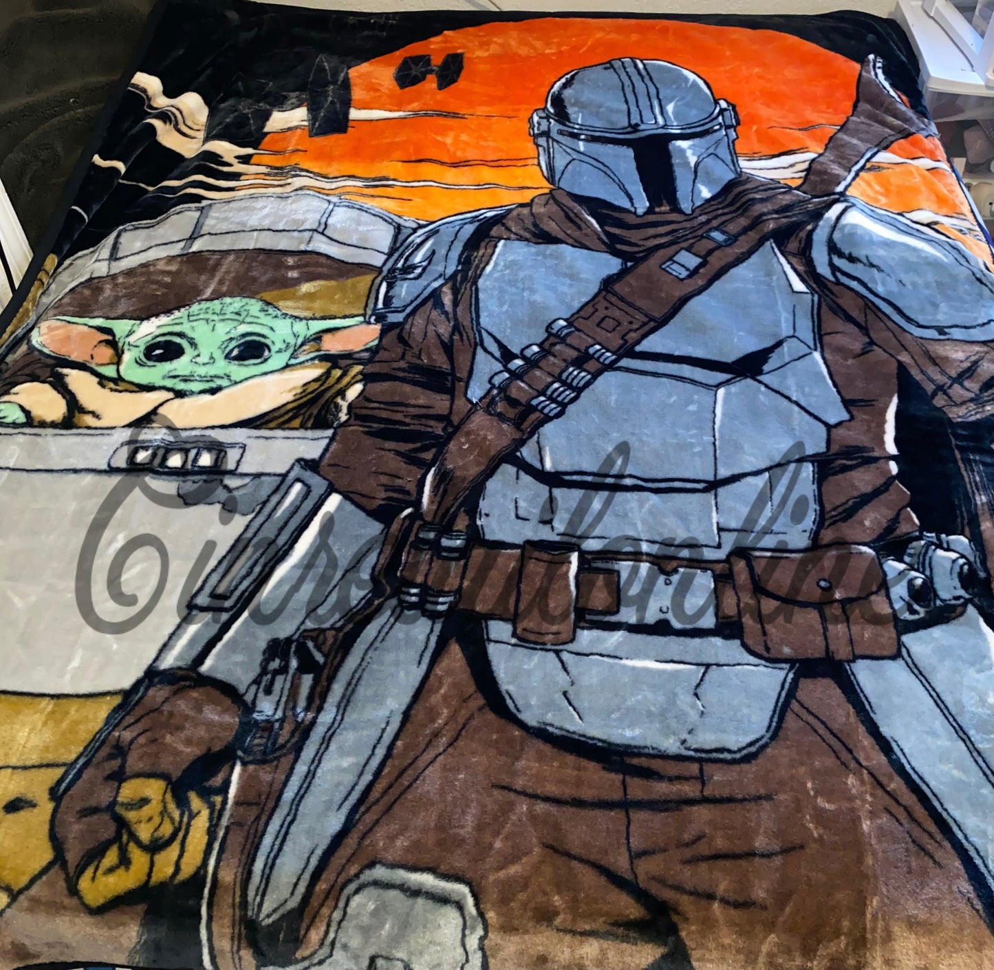 Baby yoda blanket